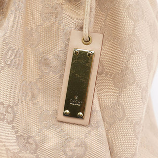 Gucci Beige GG Bamboo Top Handle Bag