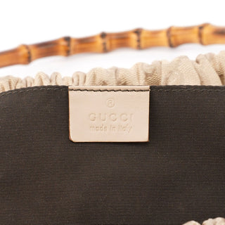 Gucci Beige GG Bamboo Top Handle Bag