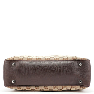 Gucci Beige GG Bamboo Tote Bag
