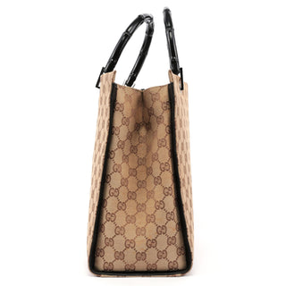 Gucci Beige GG Bamboo Tote Bag