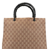 Gucci Beige GG Bamboo Tote Bag