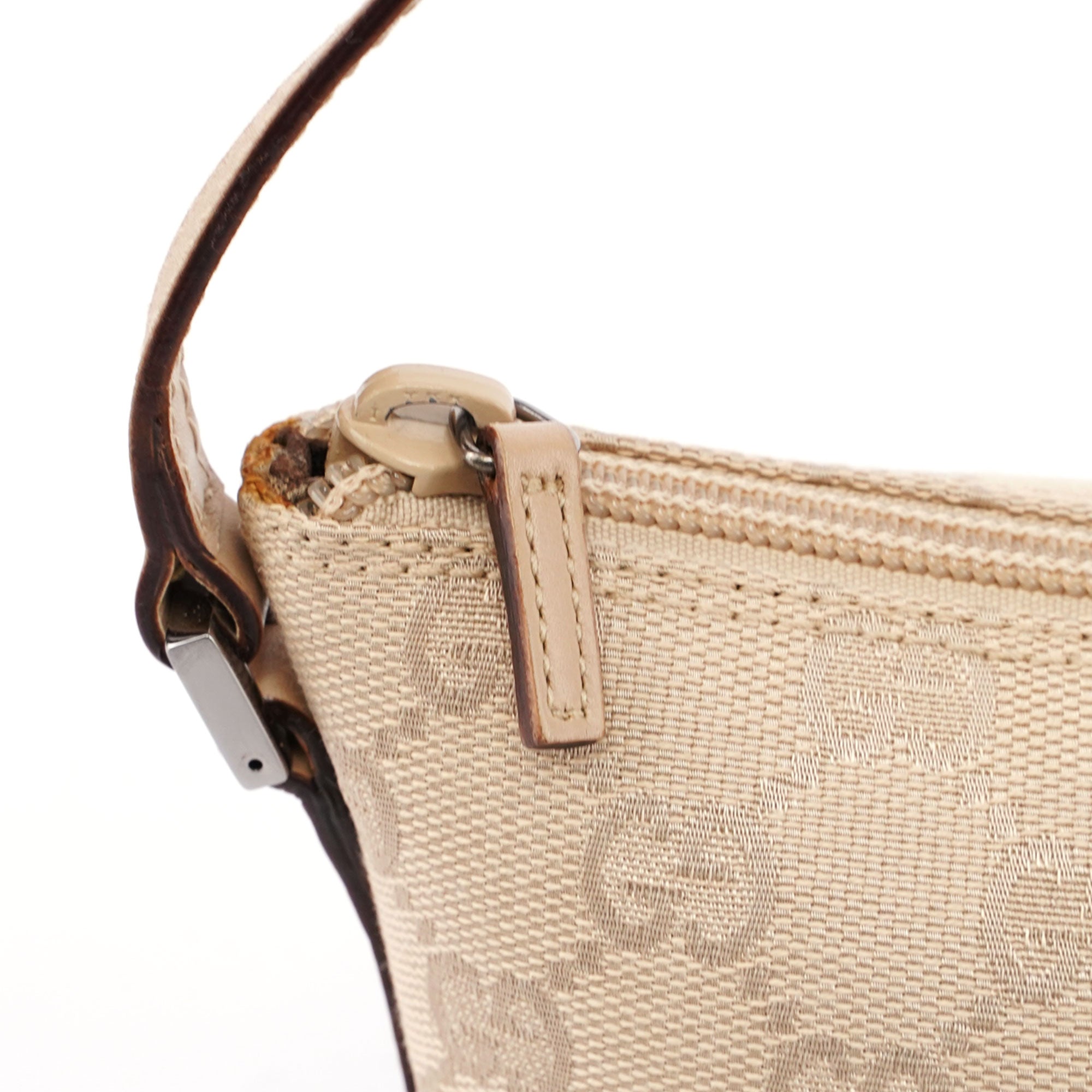 Gucci GG Boat Pochette en toile GG beige