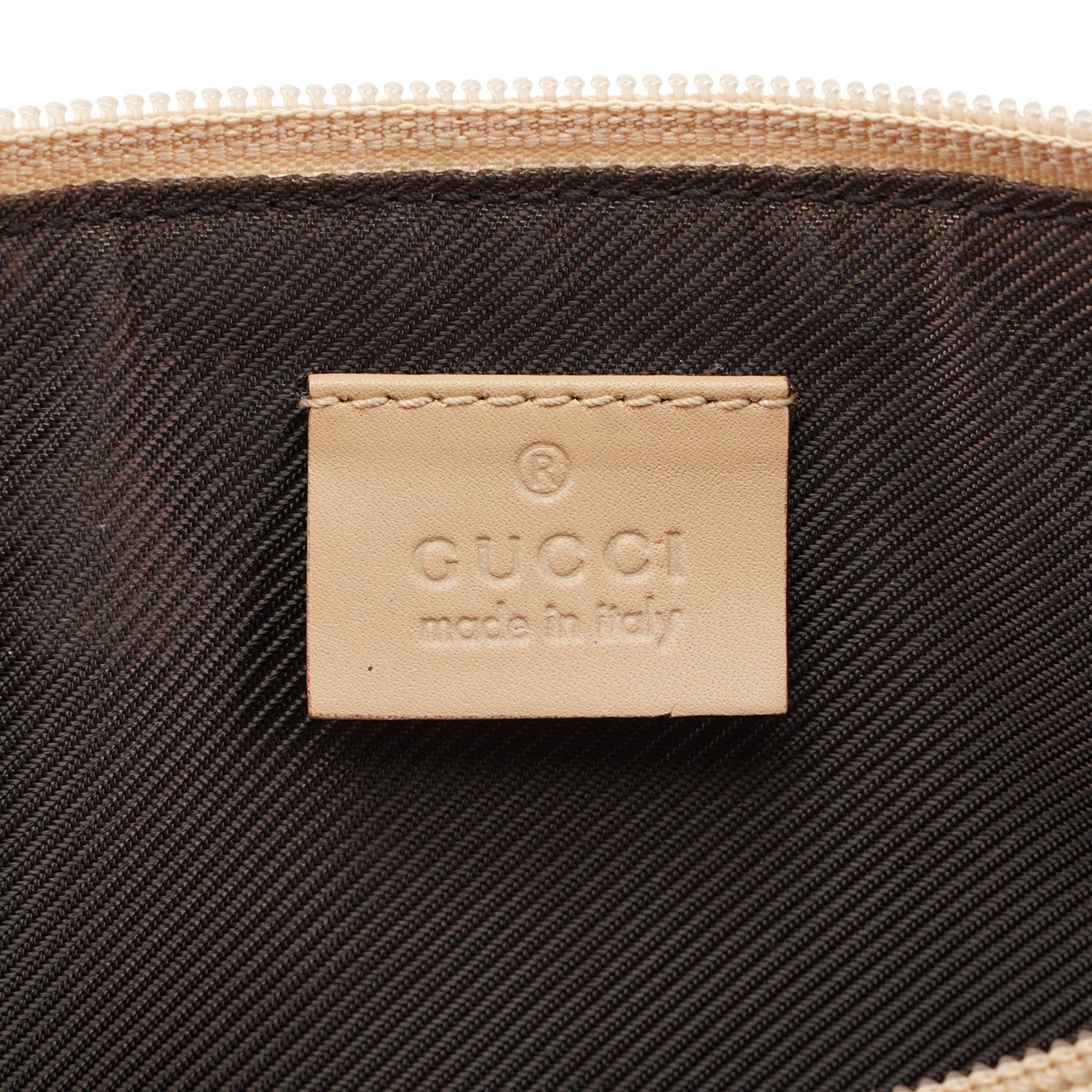 Gucci GG Boat Pochette en toile GG beige