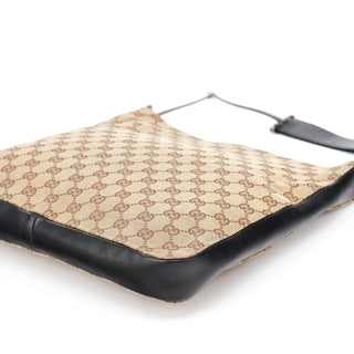 Gucci Beige GG Canvas Horsebit Shoulder Bag