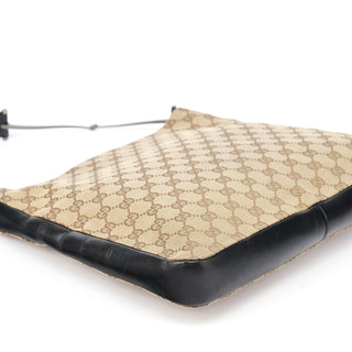 Gucci Beige GG Canvas Horsebit Shoulder Bag