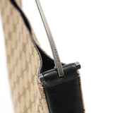 Gucci Beige GG Canvas Horsebit Shoulder Bag