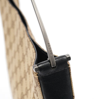 Gucci Beige GG Canvas Horsebit Shoulder Bag