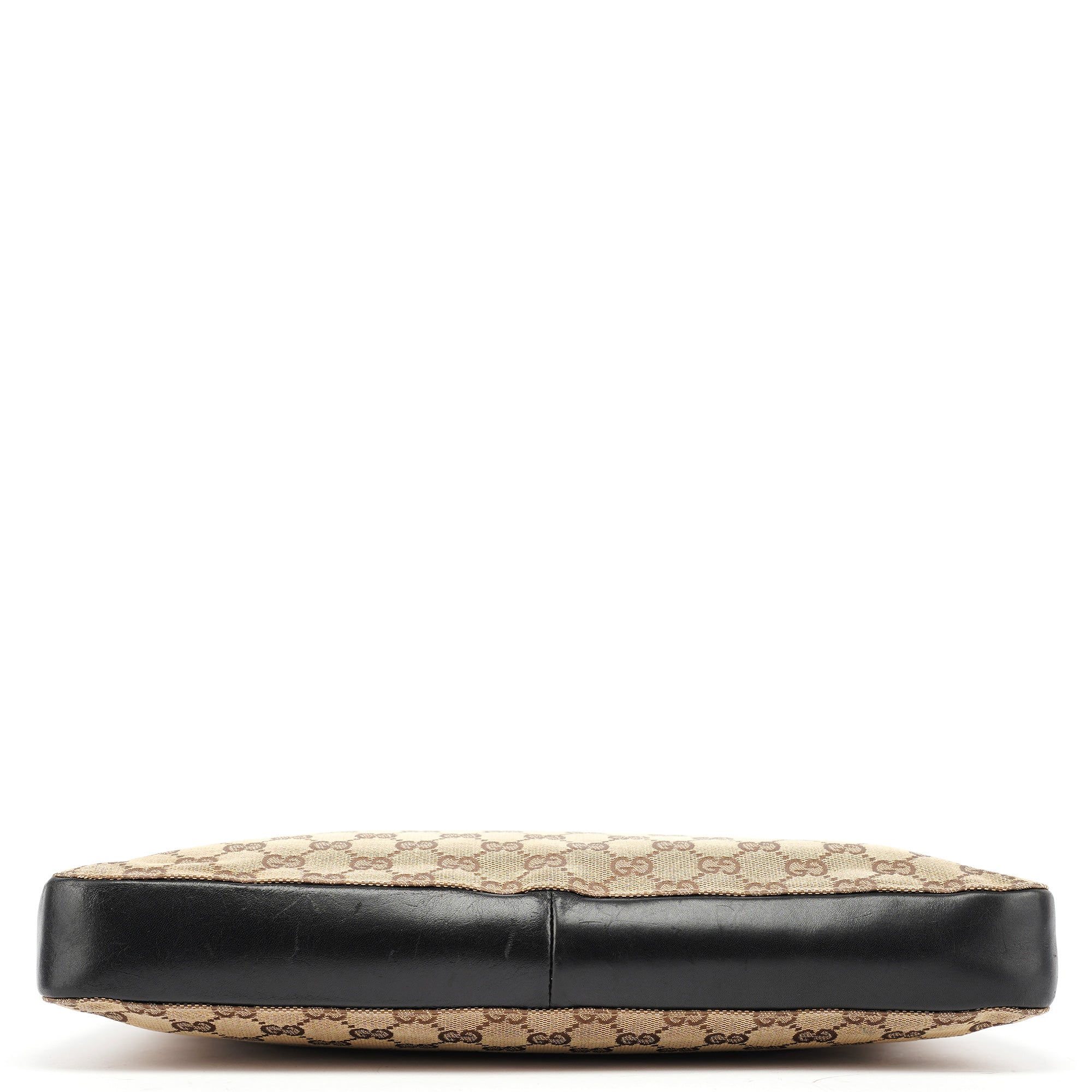 Gucci Beige GG Canvas Horsebit Shoulder Bag