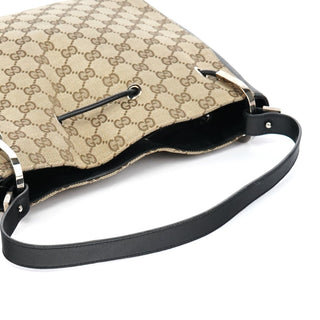 Gucci Beige GG Drawstring Shoulder Bag