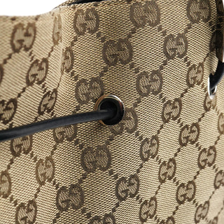 Gucci Beige GG Drawstring Shoulder Bag