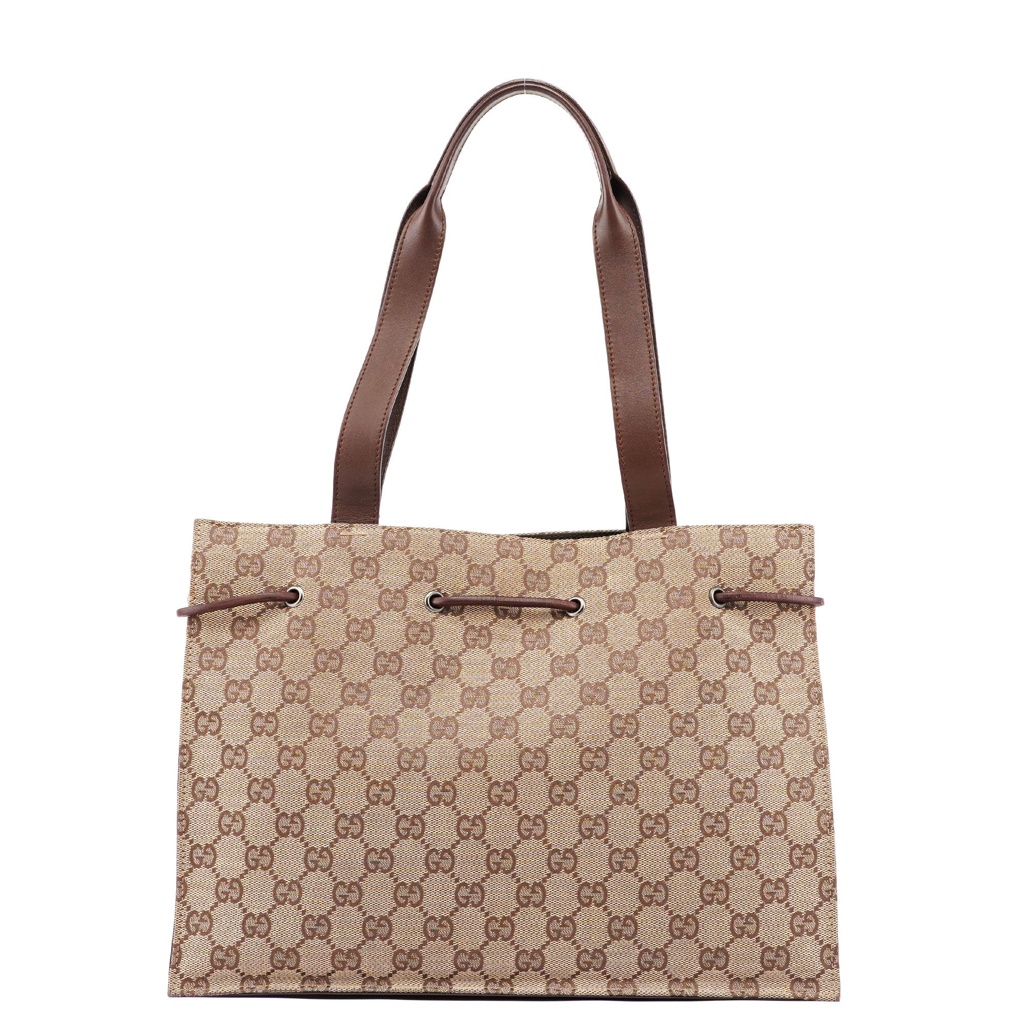 Gucci Beige GG Drawstring Tote