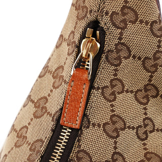 Gucci Beige GG Horsebit Hobo Shoulder Bag