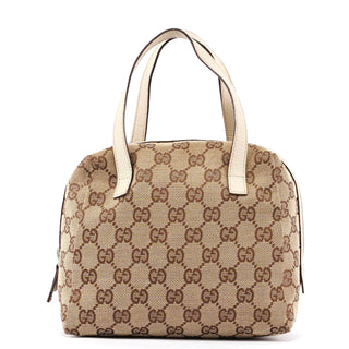 Gucci Beige GG Mini Bowling Bag