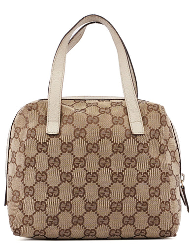 Gucci Beige GG Mini Bowling Bag