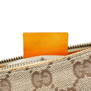 Gucci Beige GG Patent Leather Shoulder Bag