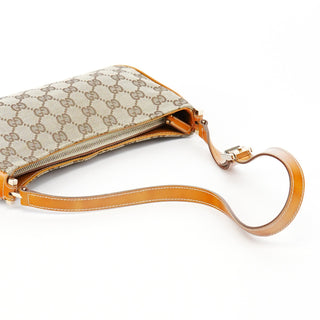 Gucci Beige GG Patent Leather Shoulder Bag