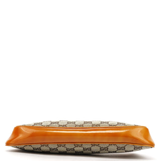 Gucci Beige GG Patent Leather Shoulder Bag