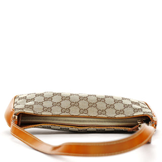 Gucci Beige GG Patent Leather Shoulder Bag