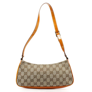 Gucci Beige GG Patent Leather Shoulder Bag