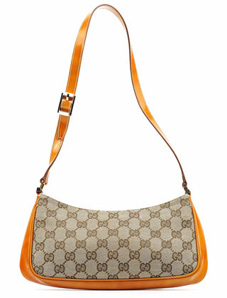Gucci Beige GG Patent Leather Shoulder Bag