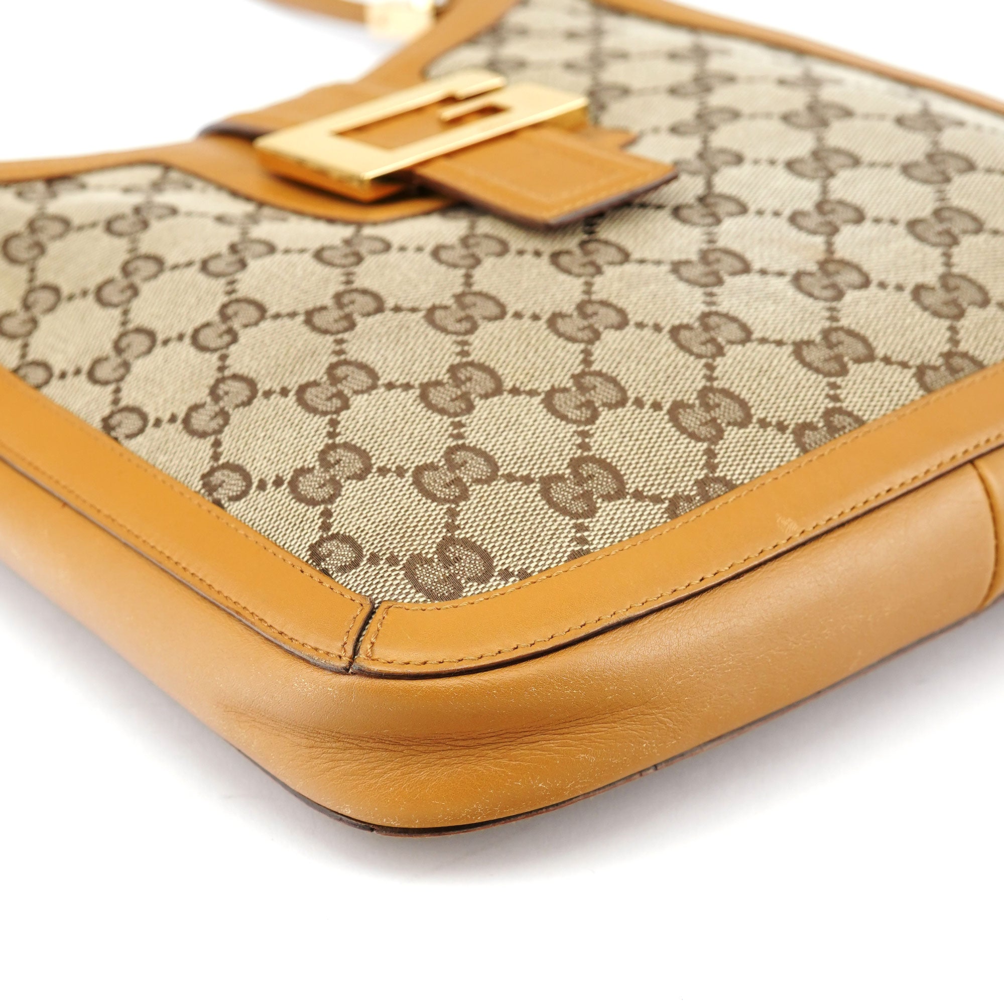 Gucci Sac porté épaule Square G Jackie en toile GG beige