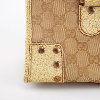 Gucci Beige GG Turnlock Tote Bag