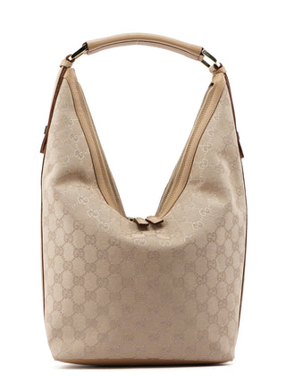 Gucci Beige GG V Hobo Shoulder Bag