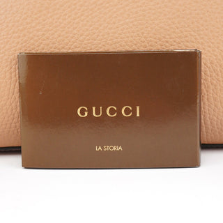 Gucci Beige Leather Bamboo Turnlock 2-Way Bag