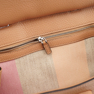 Gucci Beige Leather Bamboo Turnlock 2-Way Bag