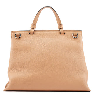 Gucci Beige Leather Bamboo Turnlock 2-Way Bag