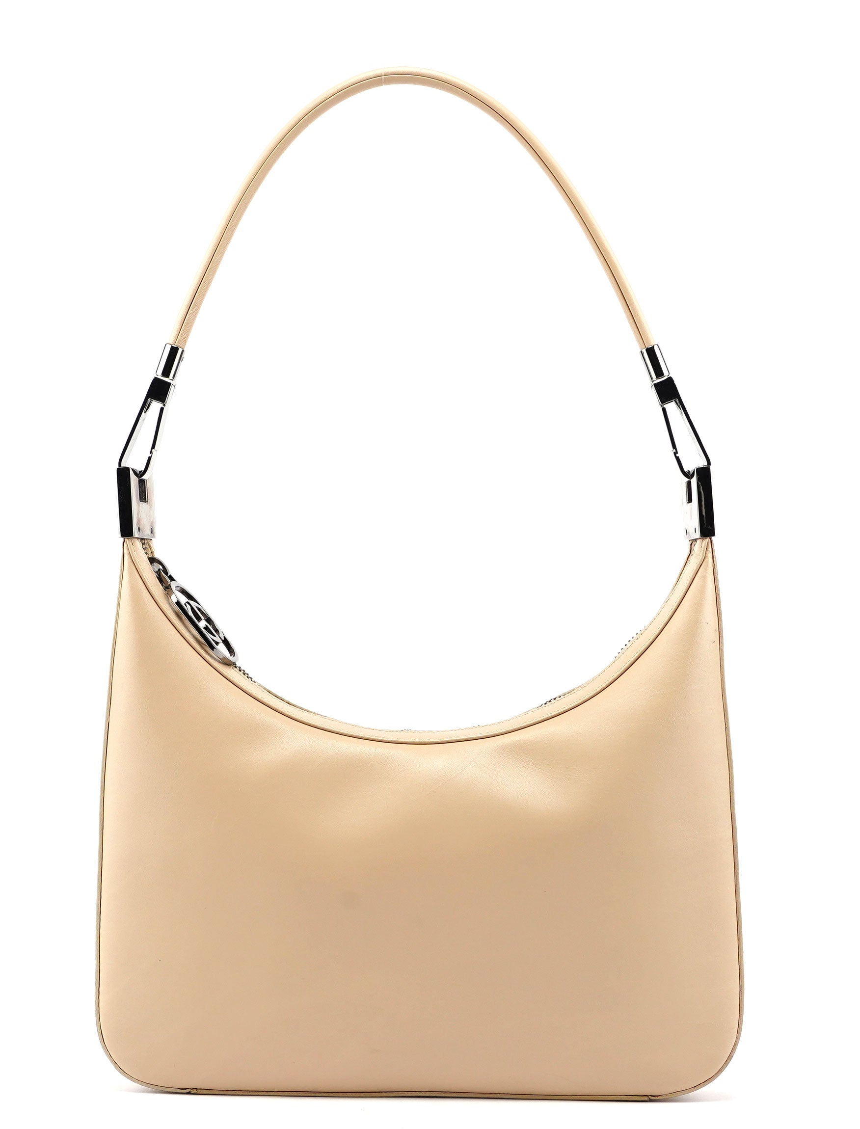 Gucci Beige Leather Hobo Shoulder Bag