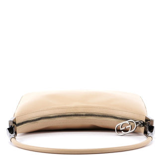 Gucci Beige Leather Hobo Shoulder Bag