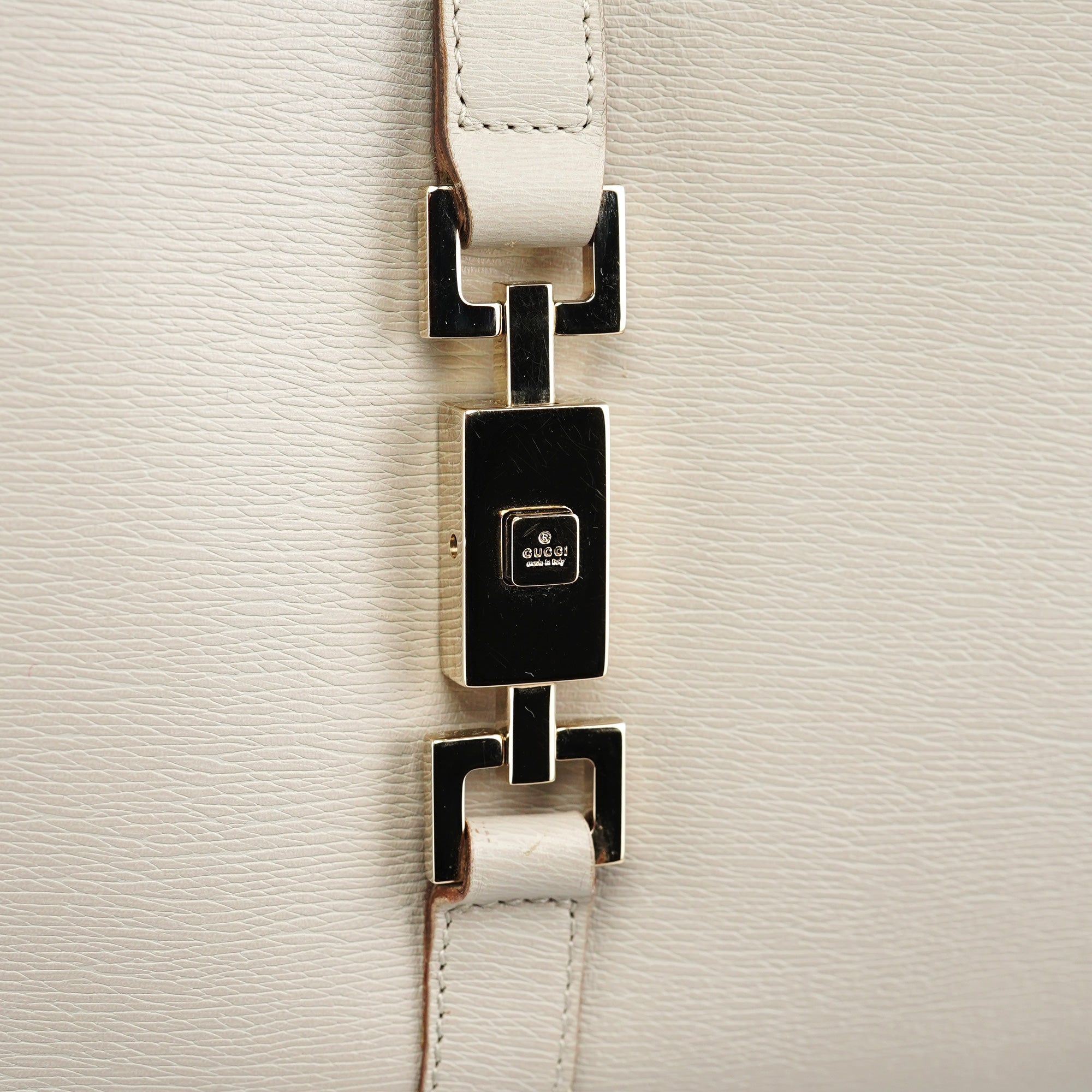 Gucci Sac porté épaule Jackie en cuir beige