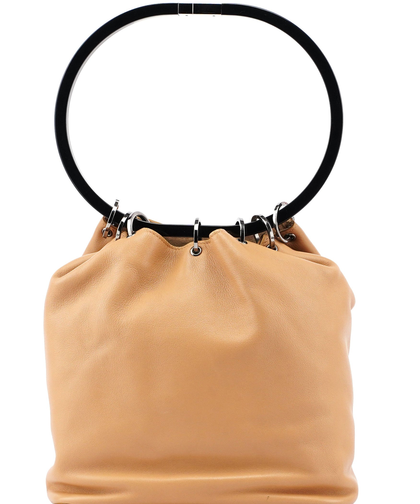 Gucci Beige Leather Ring Bag