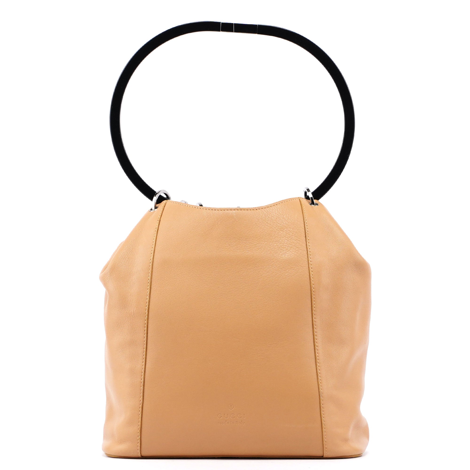 Gucci Ring Bag aus beigem Leder