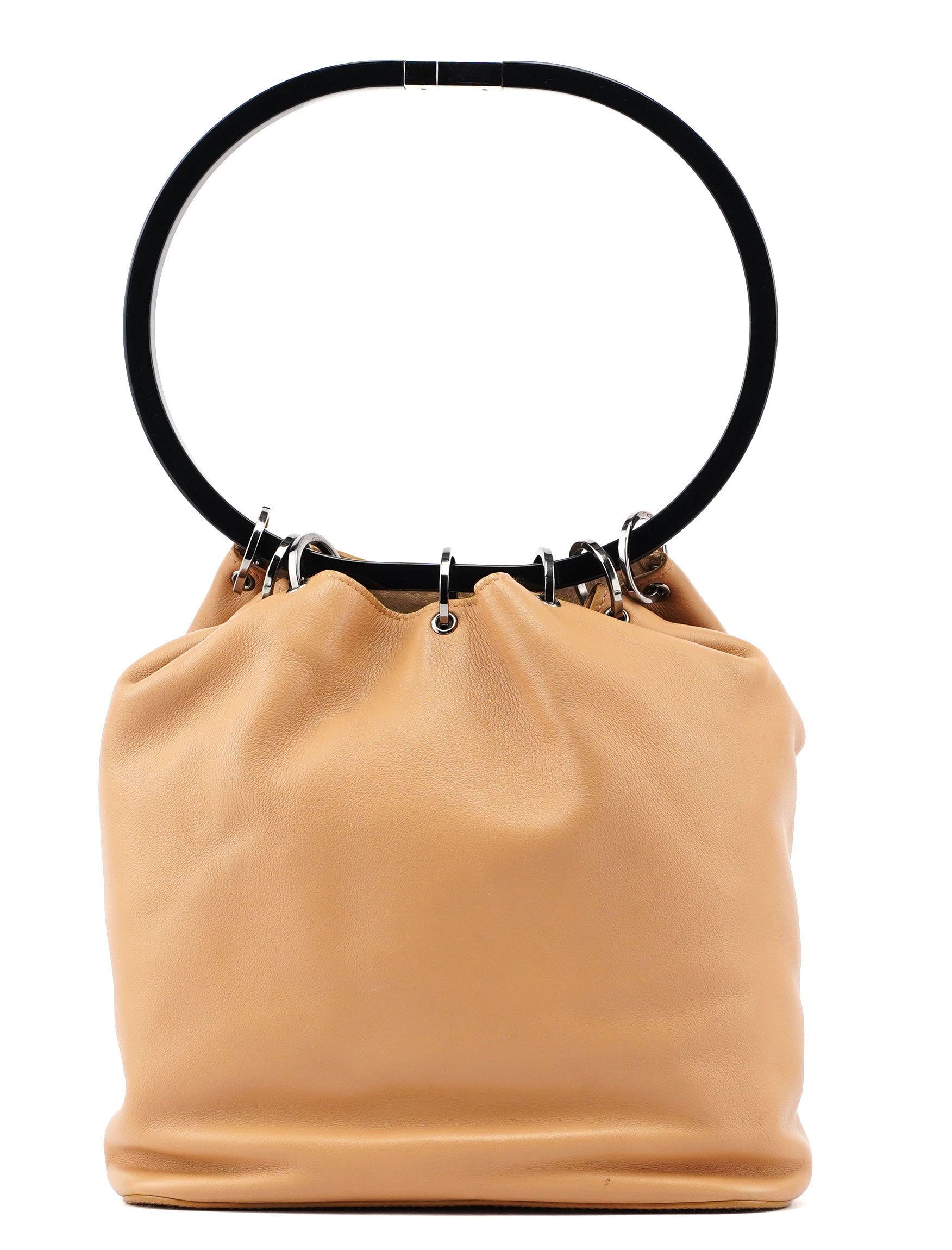 Gucci Ring Bag aus beigem Leder