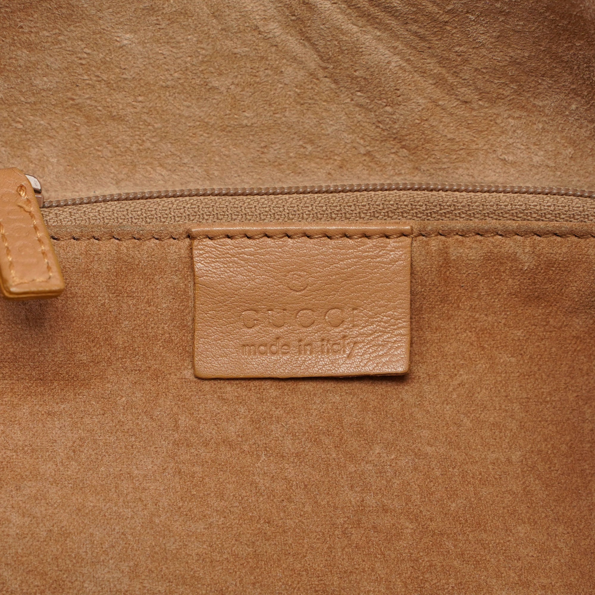 Gucci Beige Leather Ring Bag