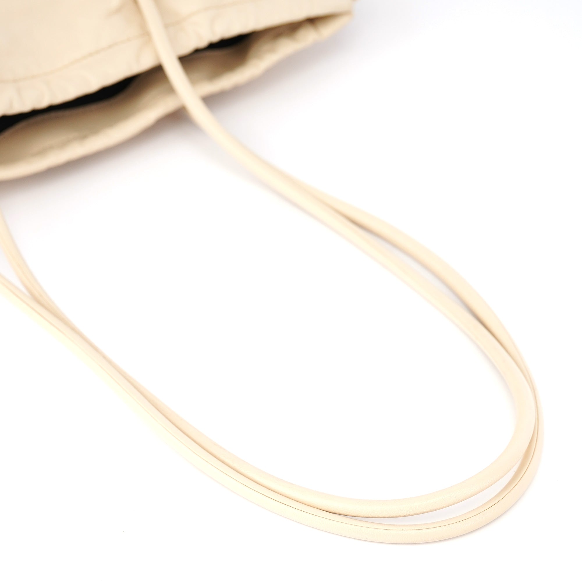 Gucci Beige Leather Tassel Tote Bag