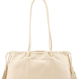 Gucci Beige Leather Tassel Tote Bag