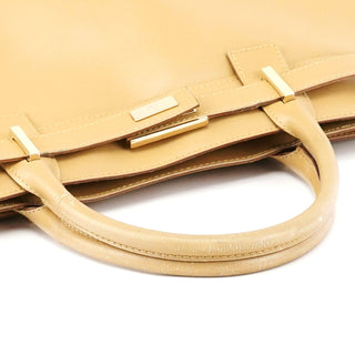 Gucci Beige Leather Tote Bag