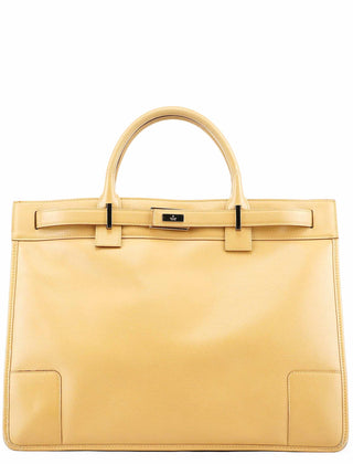 Gucci Beige Leather Tote Bag