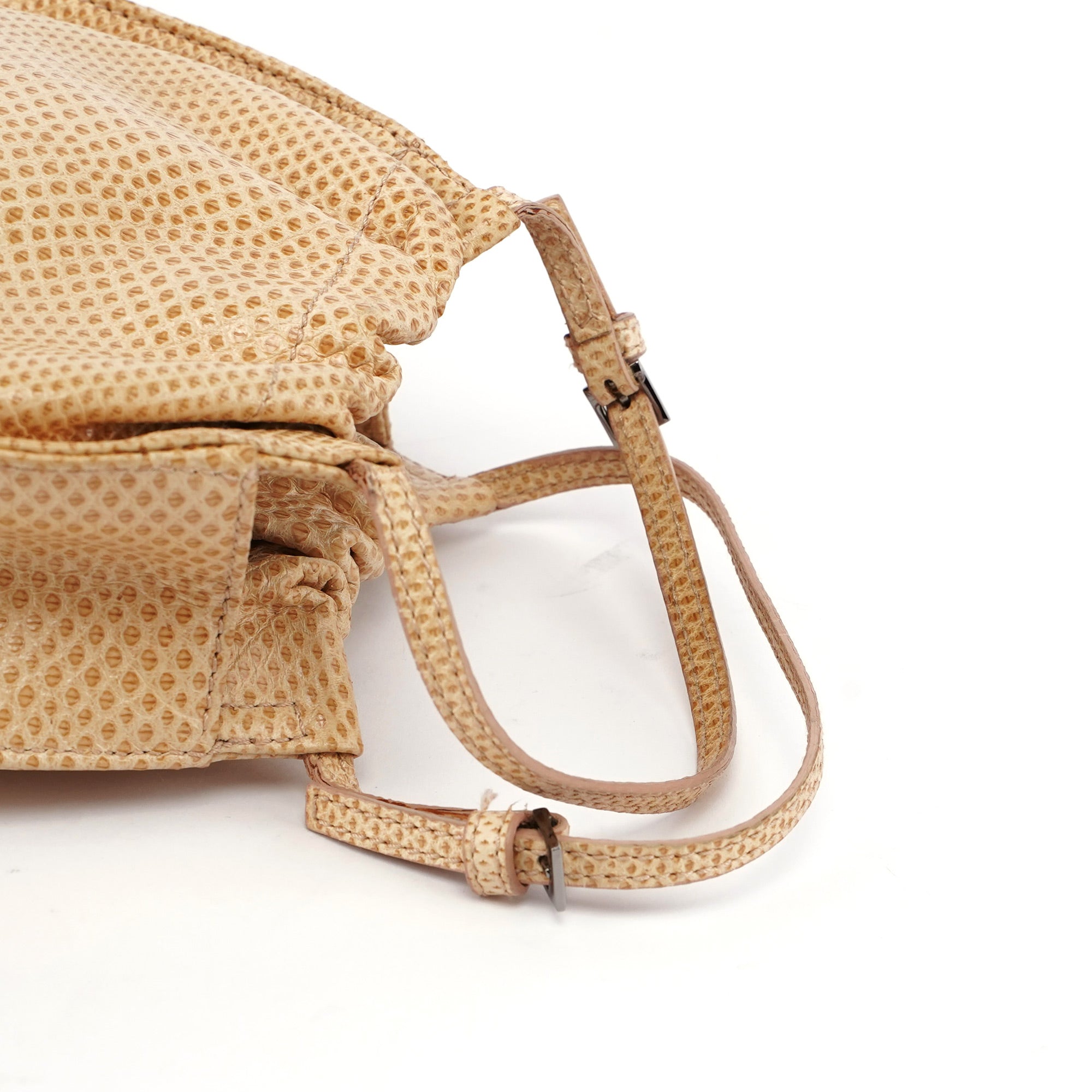 Gucci Beige Lizard Handbag