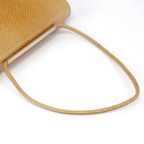 Gucci Sac porté épaule en cuir de lézard beige