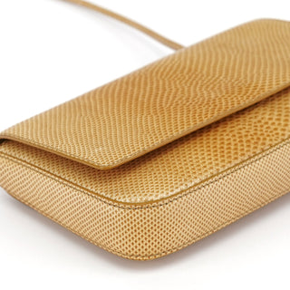 Gucci Beige Lizard Leather Shoulder Bag