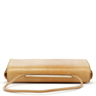 Gucci Beige Lizard Leather Shoulder Bag
