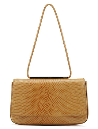 Gucci Beige Lizard Leather Shoulder Bag