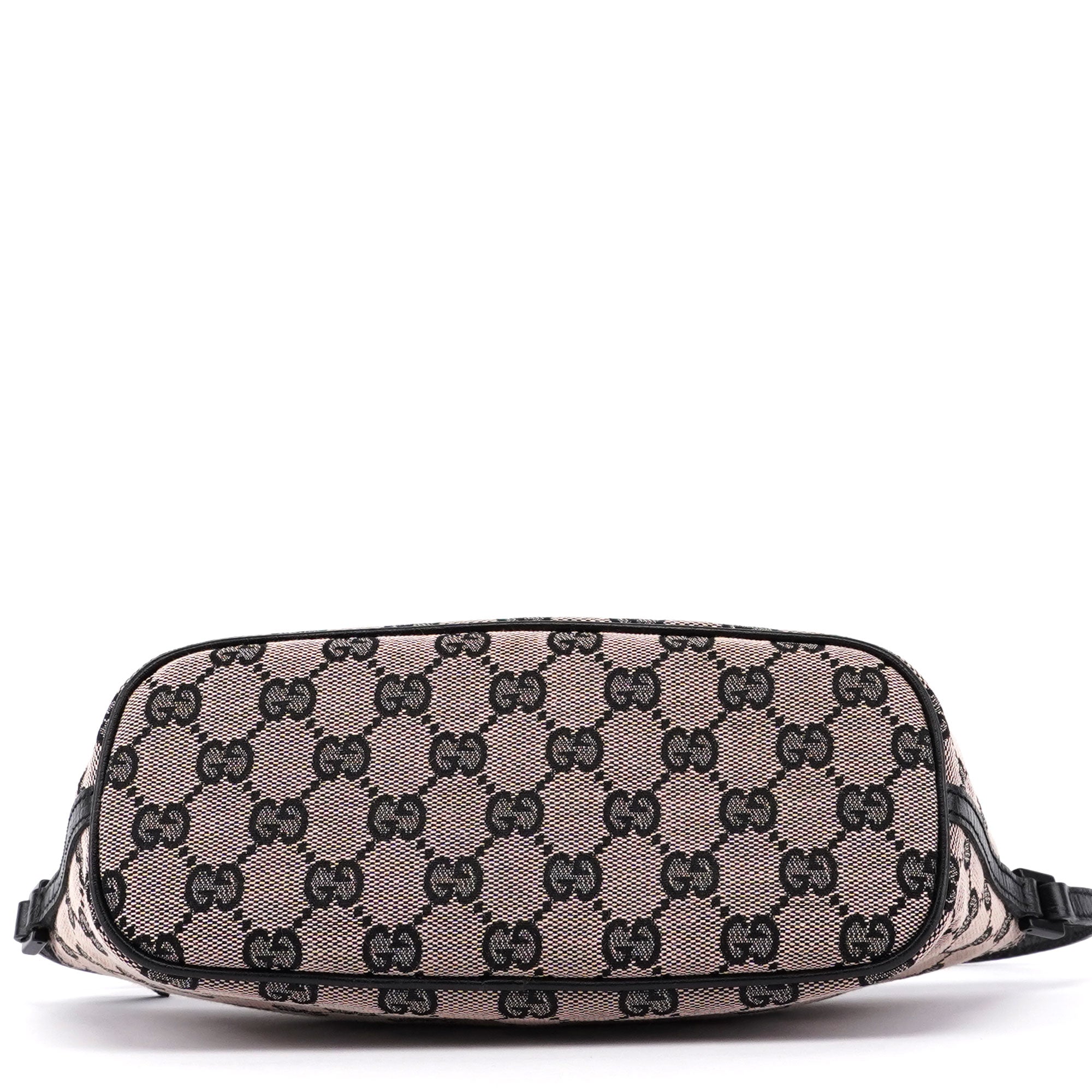 Gucci Beige Matte Black GG Boat Pochette