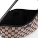 Gucci Beige Matte Black GG Boat Pochette