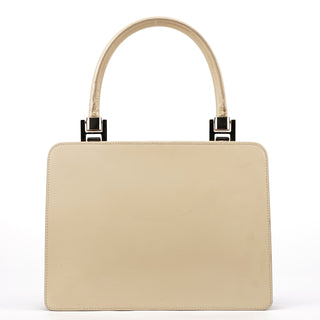 Gucci Beige Patent Leather Clutch Handbag