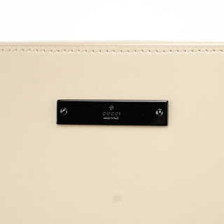 Gucci Beige Patent Leather Clutch Handbag